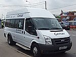 Бесплатный автобус Genser в пункт аренды автомобилей АрендаАвто-ишм на Новорязанском шоссе